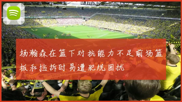 杨瀚森在篮下对抗能力不足前场篮板和挡拆时易遭犯规困扰